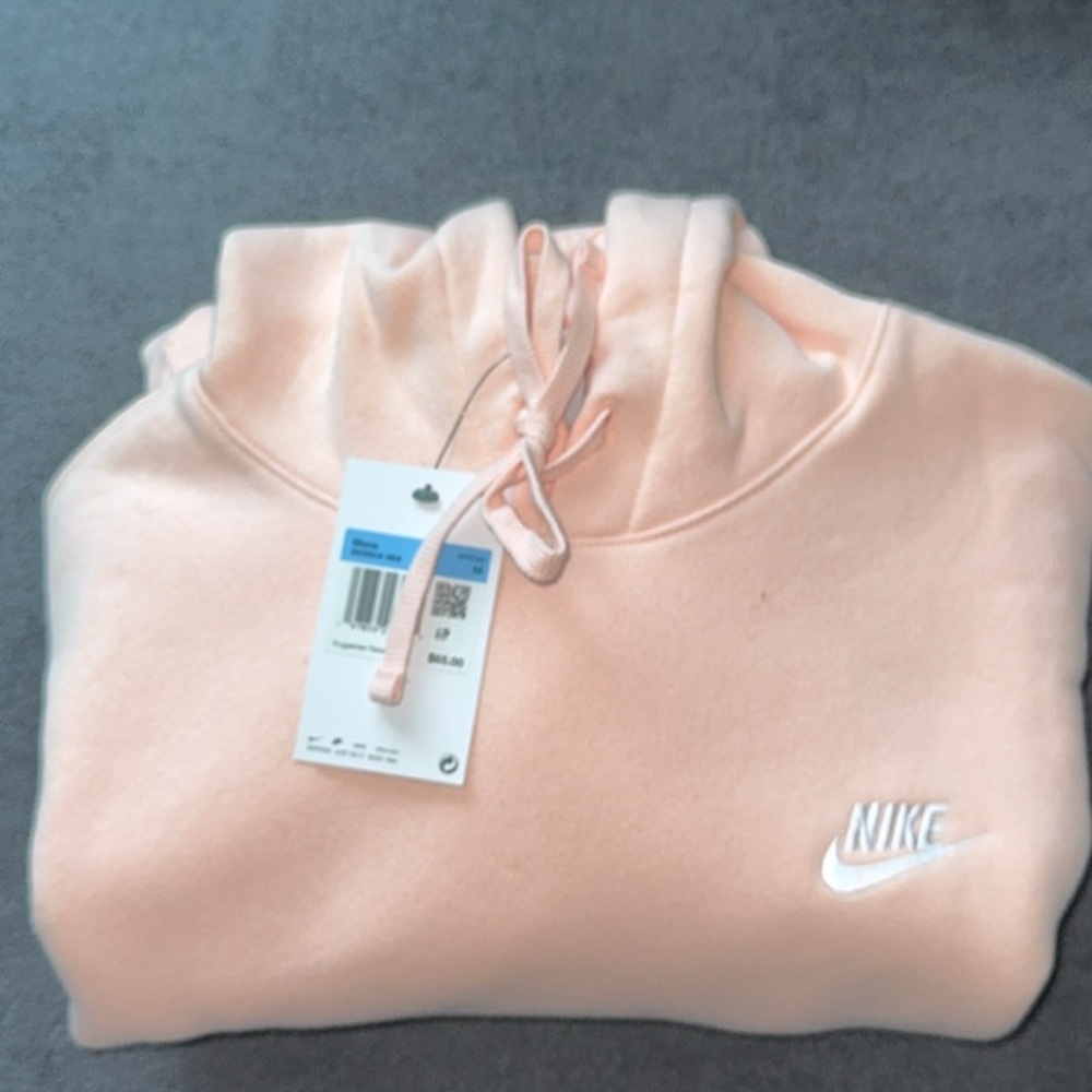 Nike Peach Colored Pull Over Hoodie